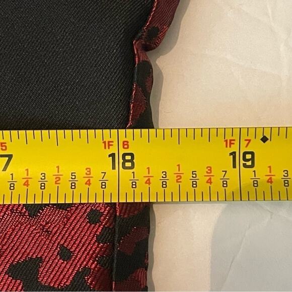 Cheryl Nash Black W Raised Metallic Red Party Event Jacket Blazer NWOT Size S - Picture 12 of 13